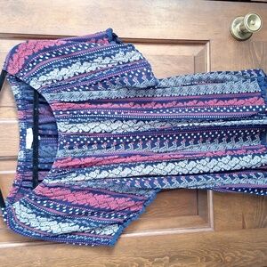 Westport Gauzy Top with Crocheted Trim